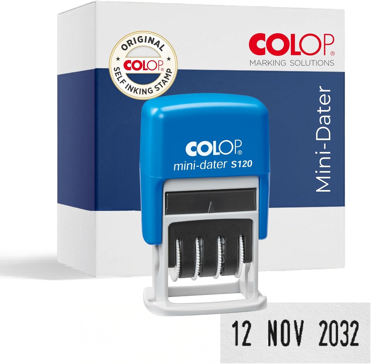 COLOP Mini Dateur Printer S120 – Dateur compact encre noir, 12 ans, 4 mm