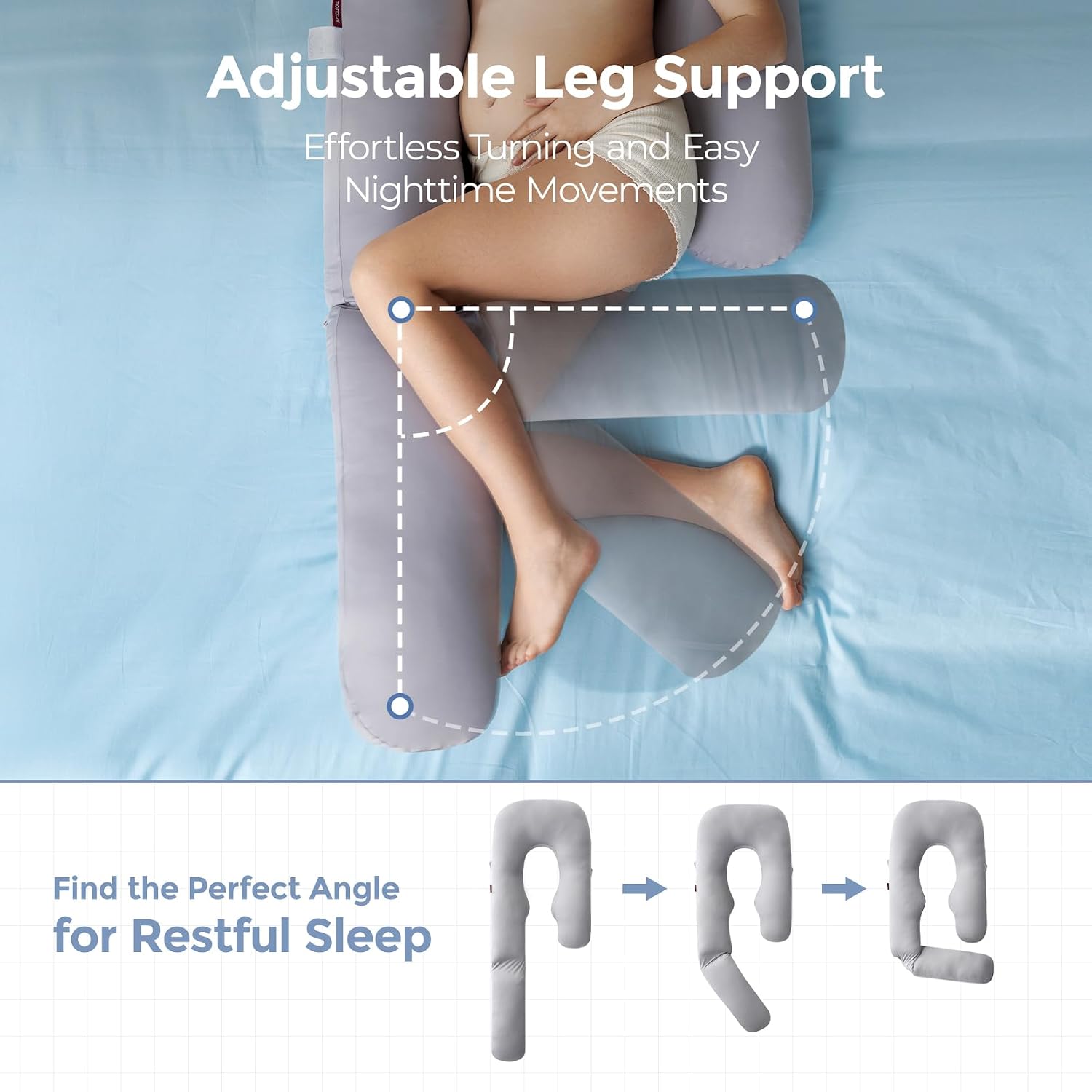 Detalle de Momcozy Maternity Pillow, 50–72 Inch