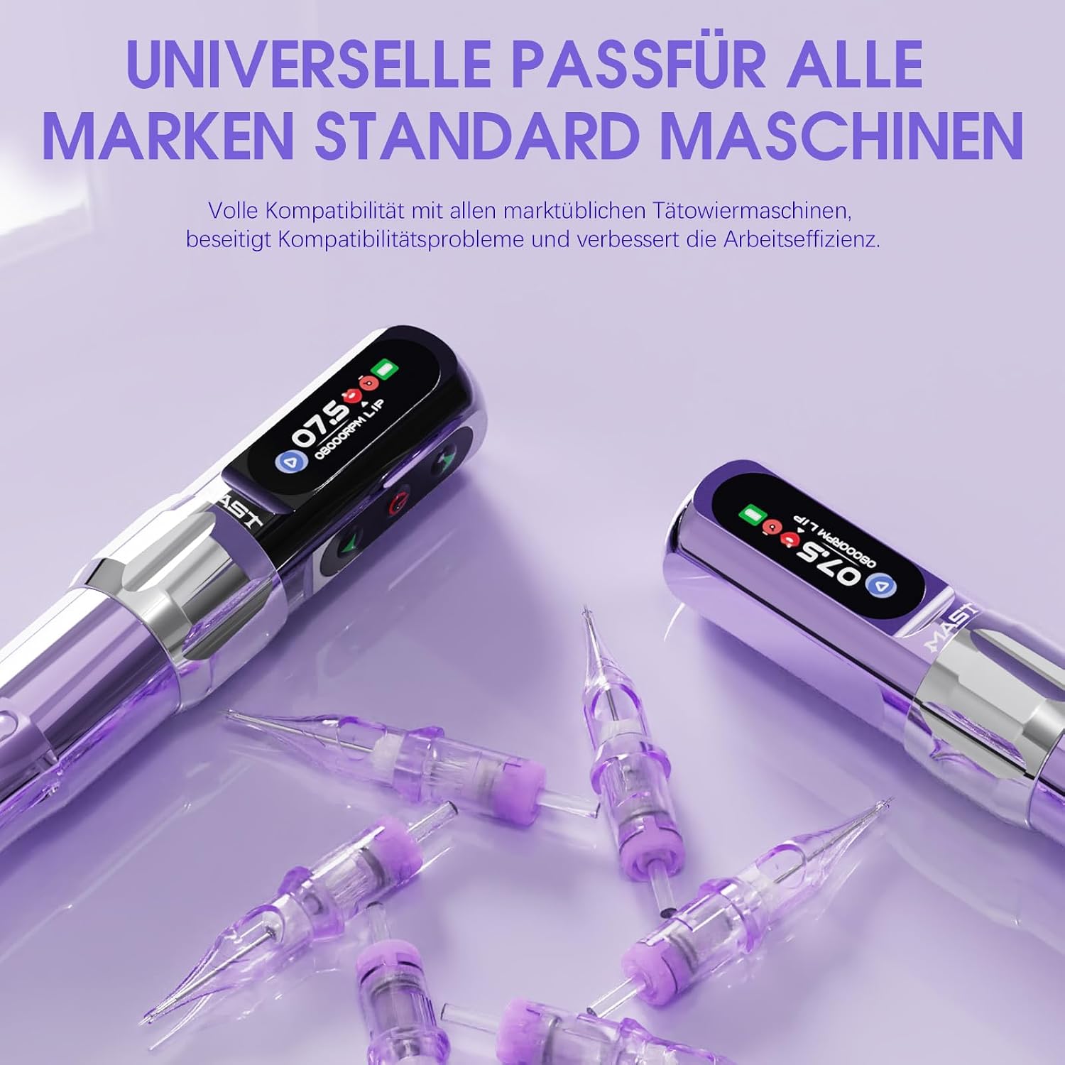 Detalle de Mast Pro2 Tattoo Nadeln Set Mixed Size 50 Stück – 0,30 mm Round Liner, 1RL/3RL/5RL/7RL/9RL