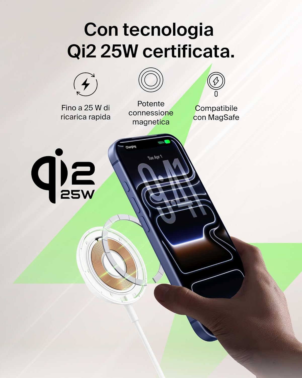 Thumbnail 1 de Belkin UltraCharge Caricatore Magnetico Qi2 25 W