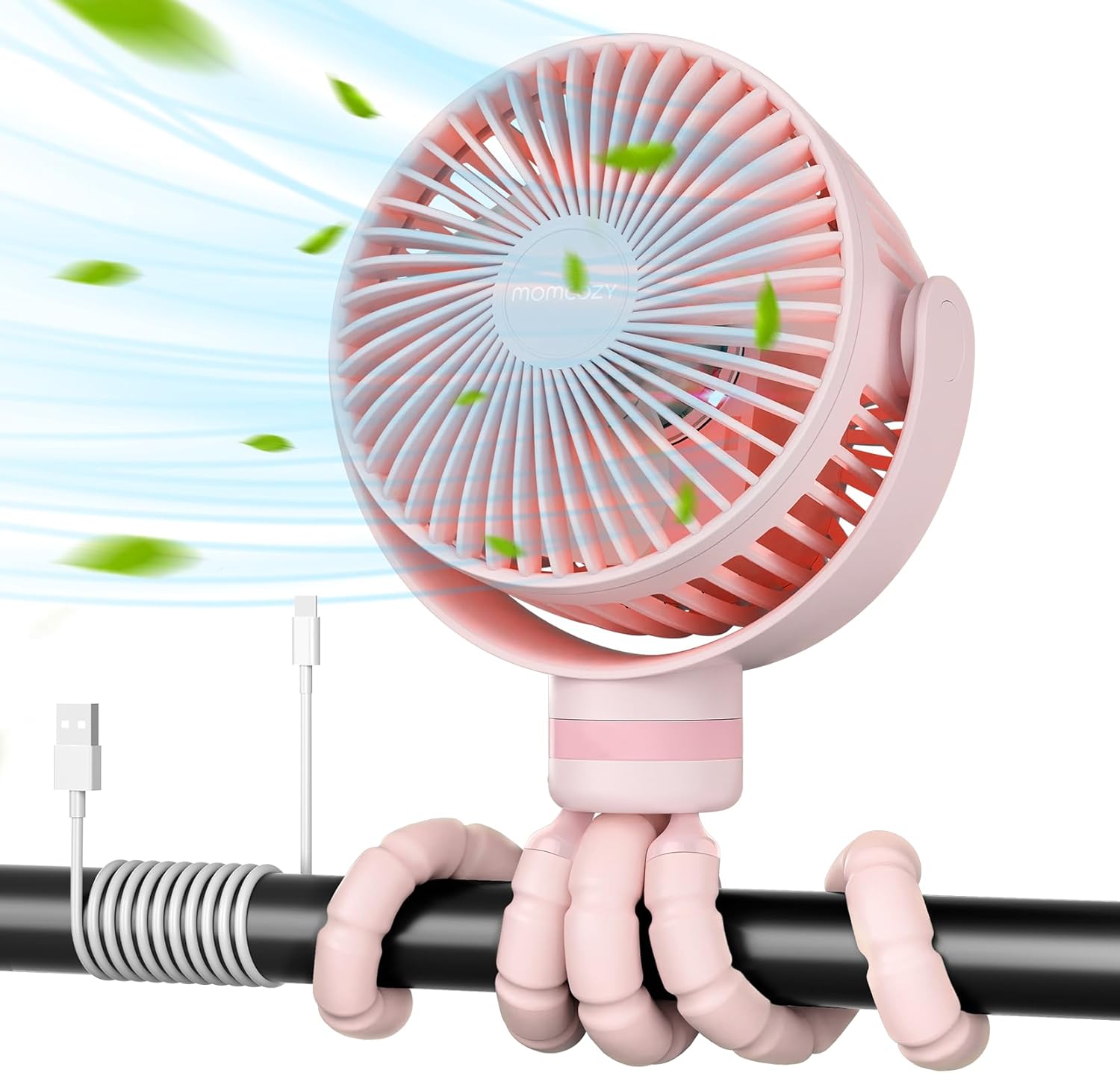Momcozy Portable Stroller Fan 8000mAh handheld fan 🌀
