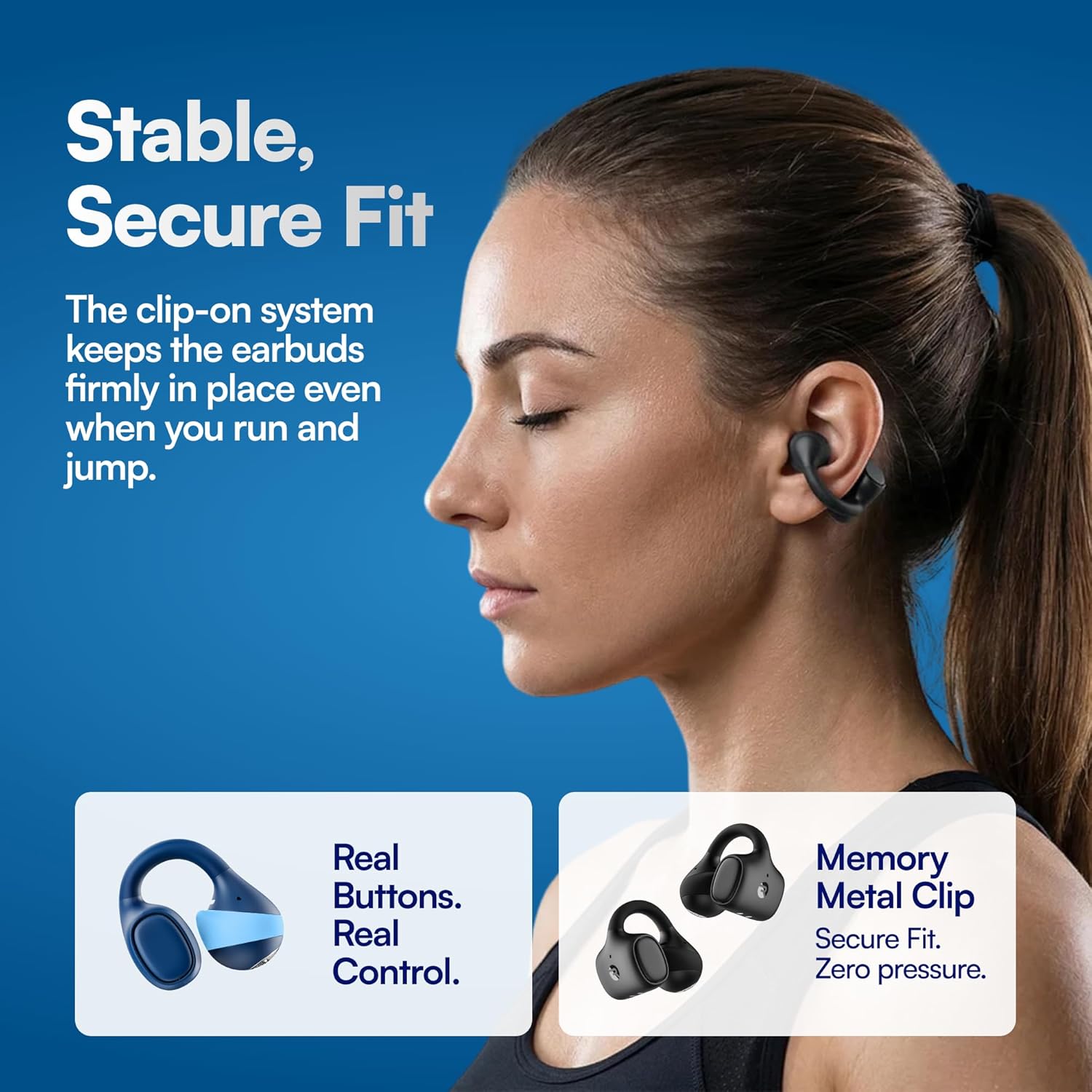 Detalle 2 de Raycon Everyday Clip-On Earbuds with Open-Ear Design