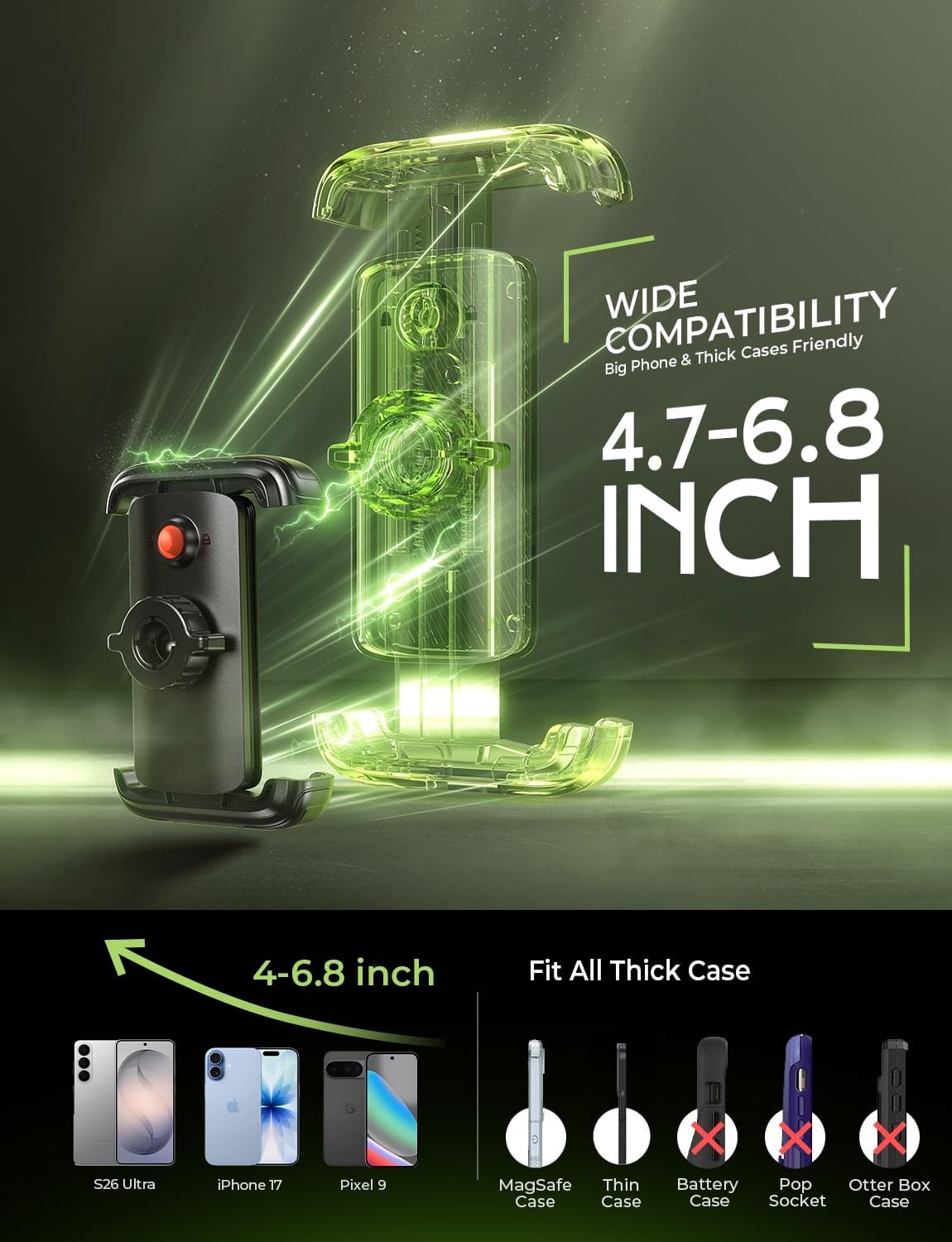 Thumbnail 2 de LISEN Bike Phone Holder for Bicycle Handlebar
