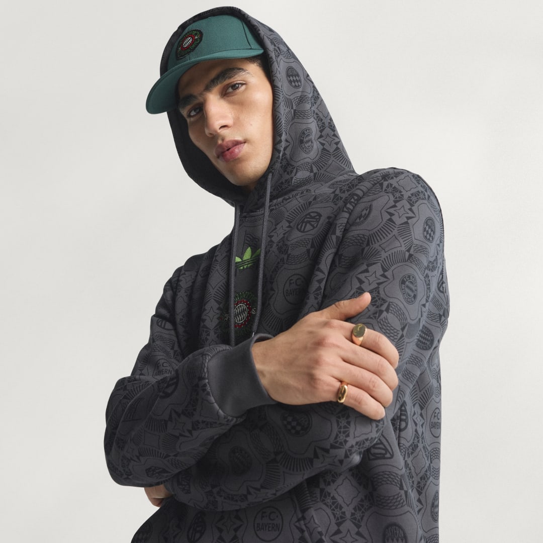 Detalle 2 de Adidas Sudadera con capucha FC Bayern Munich Wiesn – negro