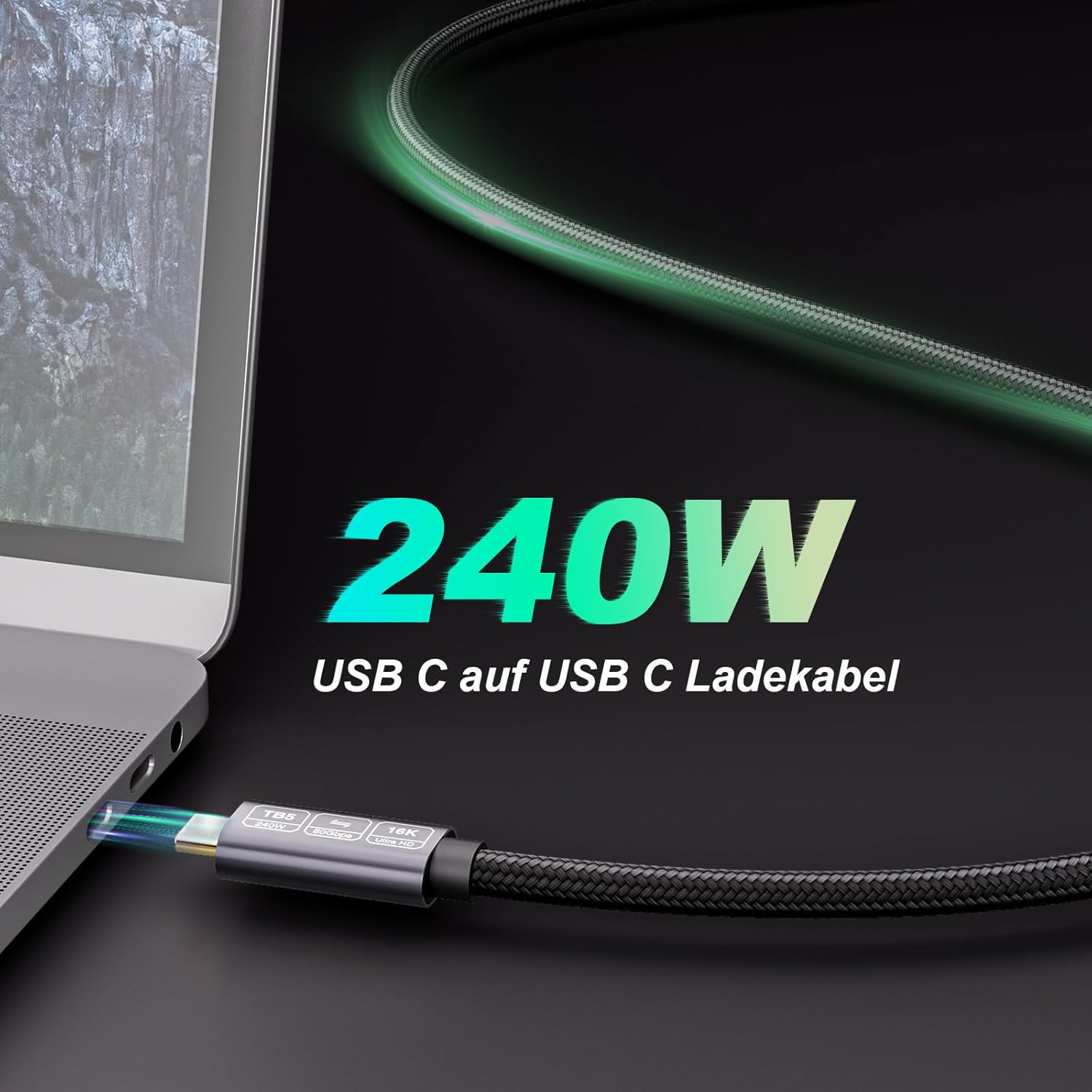 Thumbnail 5 de EUDOBEL USB C Thunderbolt 5 Kabel 1m