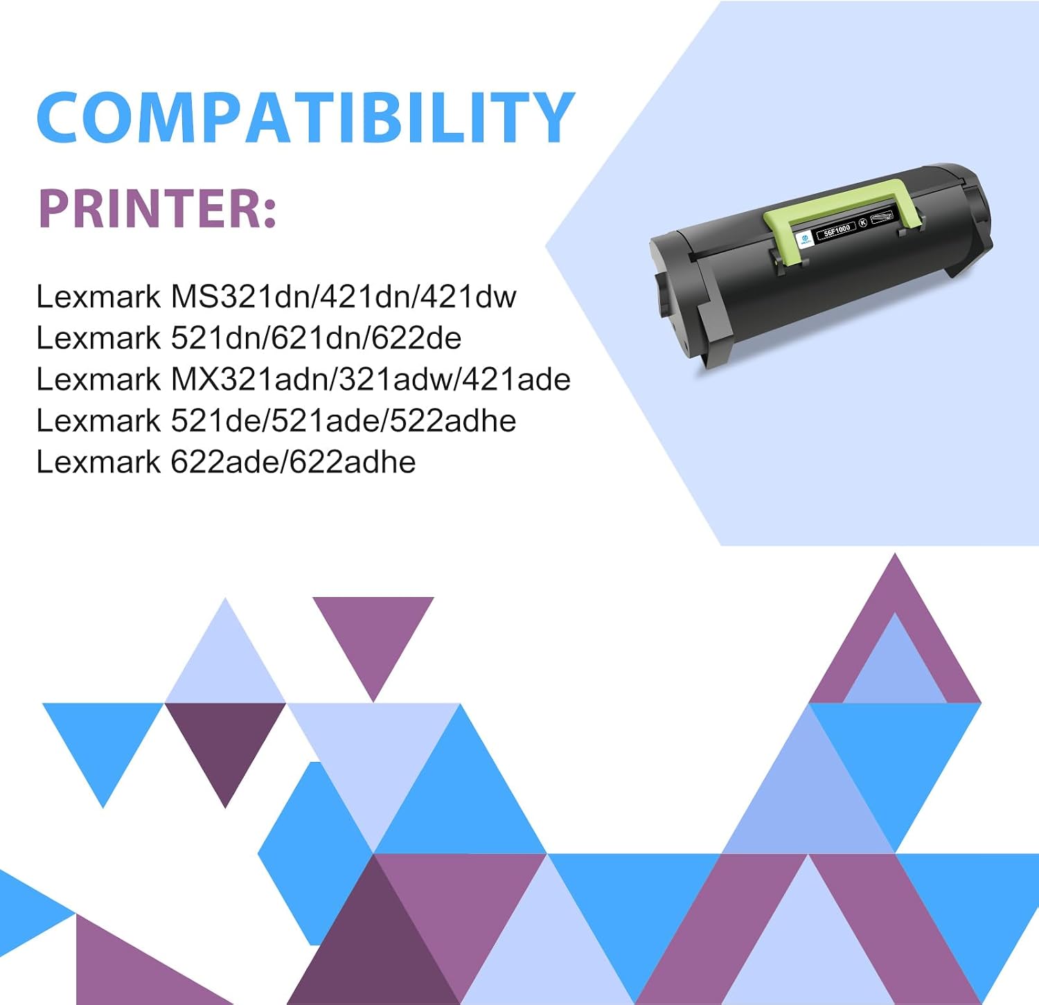 Detalle 2 de 56F1000 Black Toner Cartridge