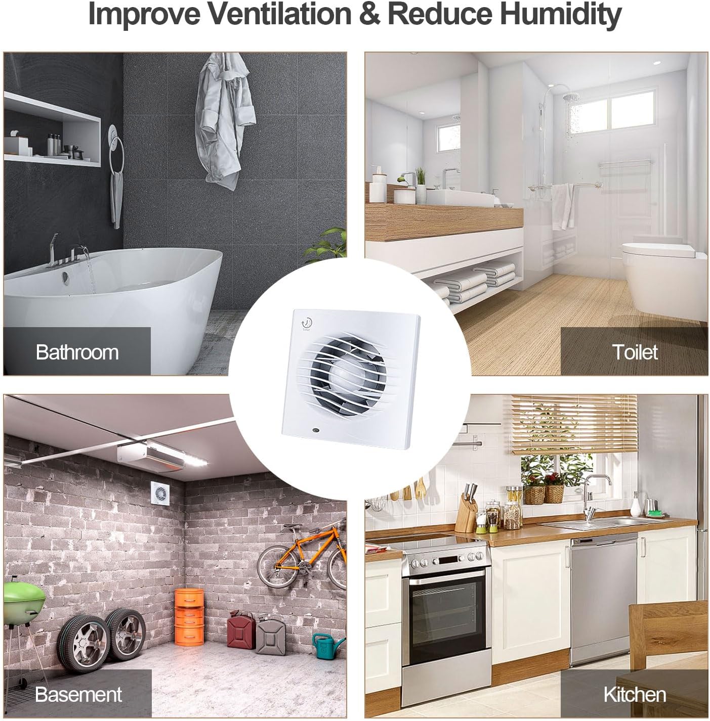 Thumbnail 6 de Anesty 4” bathroom extractor fan