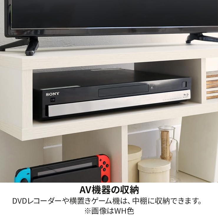 Detalle de 白井産業 ノアリス NAL-4080NA テレビ台 ナチュラルブラウン 32V型対応 S字オープン収納