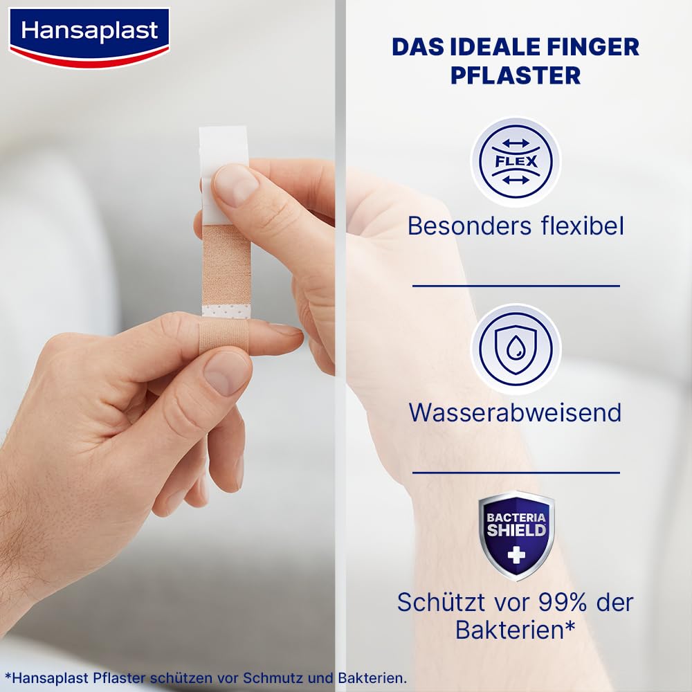 Detalle 1 de Hansaplast Elastic Fingerstrips 80 StĂŒck đ©č