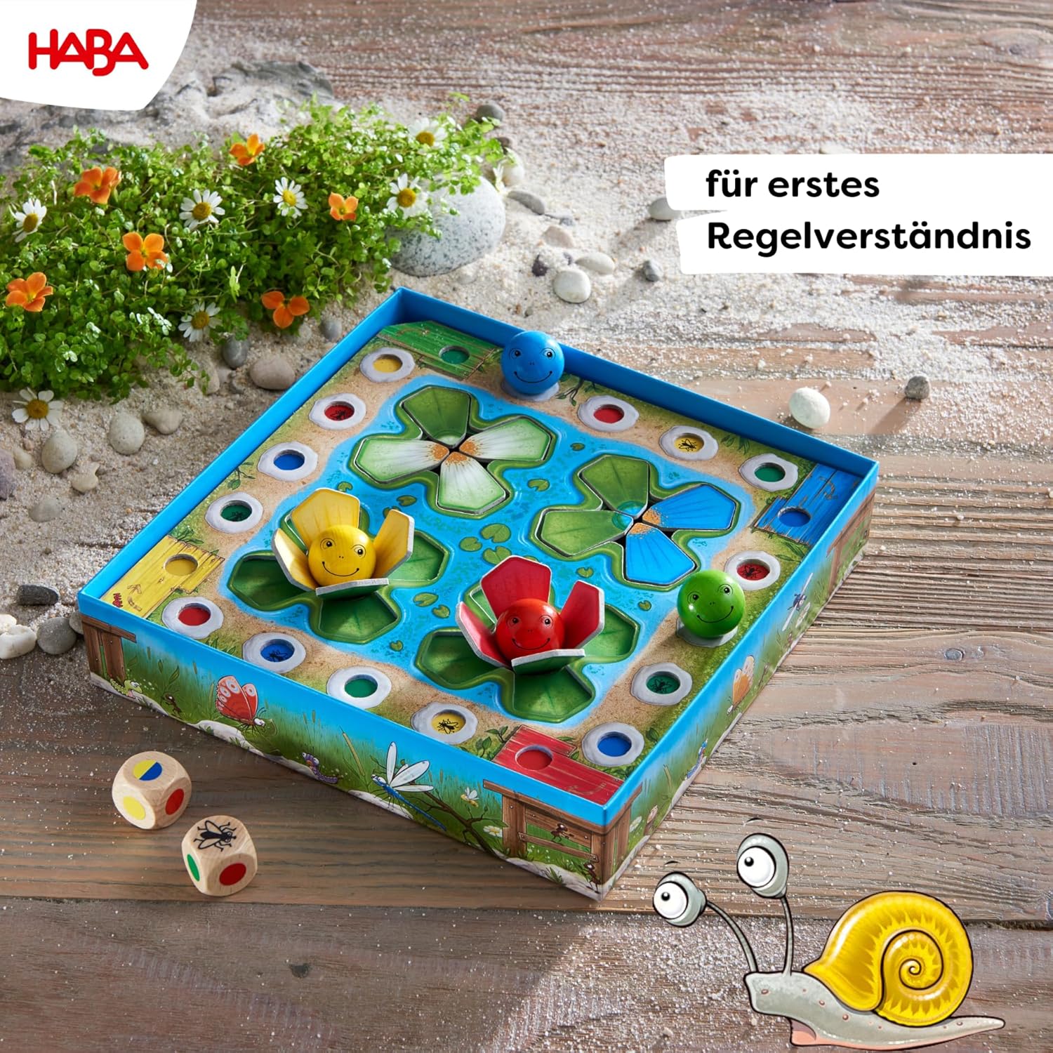 Thumbnail 3 de HABA Wetthüpfen Würfelspiel für Kinder 2–4 Spieler