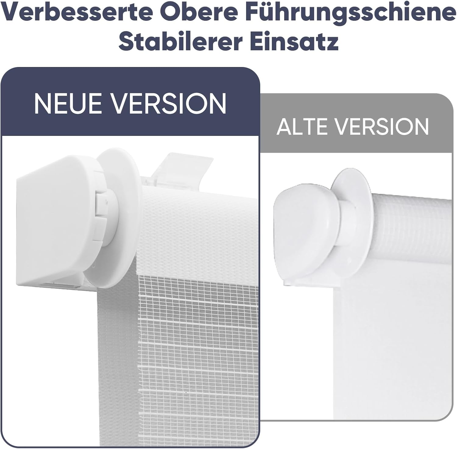 Thumbnail 1 de Sekey Doppelrollo Klemmfix ohne Bohren – Zweifarbig 80 cm Breite, 80x130 cm, Weiß & Hellgrau