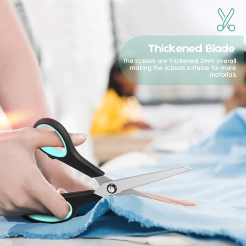Thumbnail 6 de iBayam 8.5" Heavy Duty Scissors: All-Purpose Darling for Office, School, Crafts, and Sewing