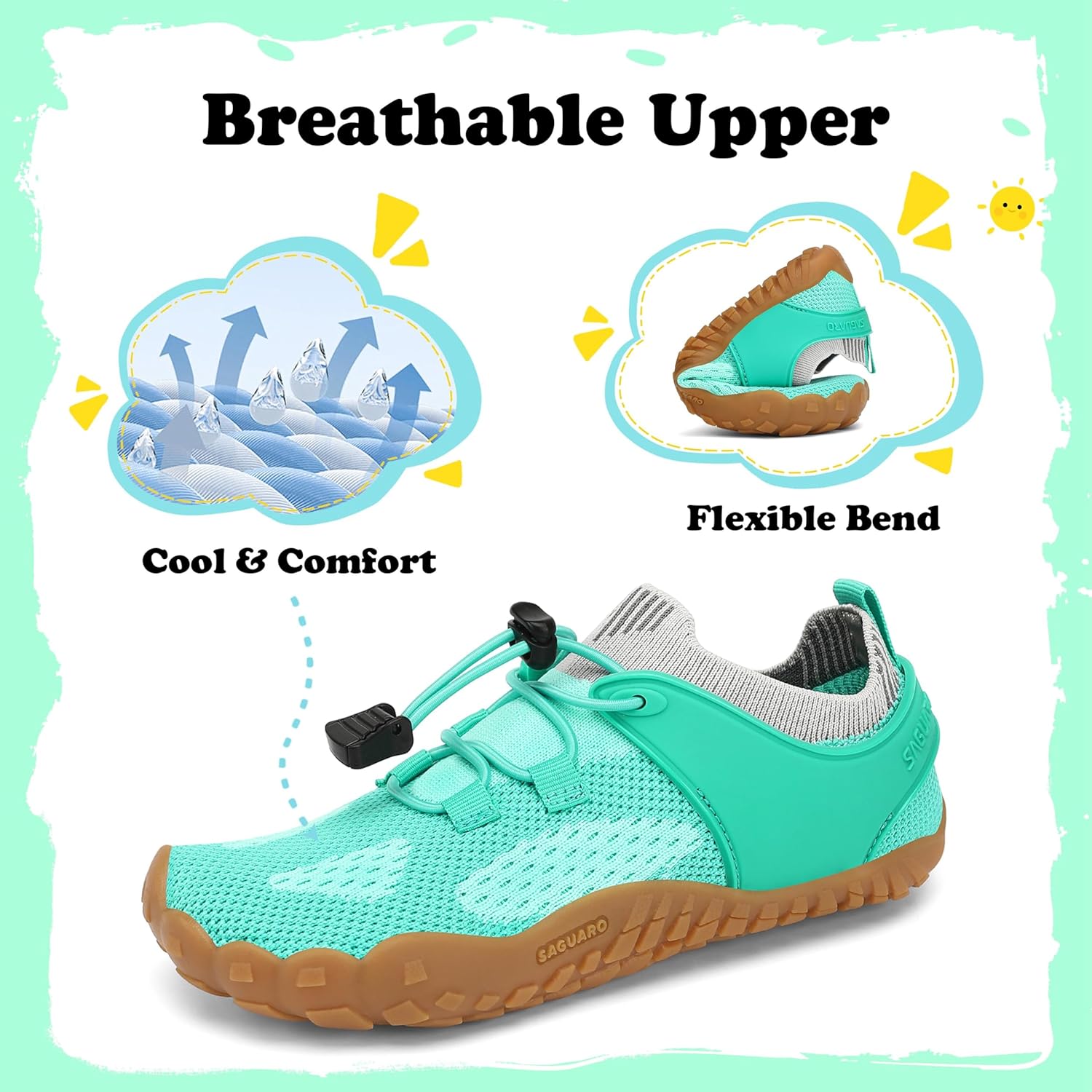 Thumbnail 3 de SAGUARO Barfußschuhe Kinder Outdoor – Barfußschuhe für Jungen und Mädchen, Gr. 24–36