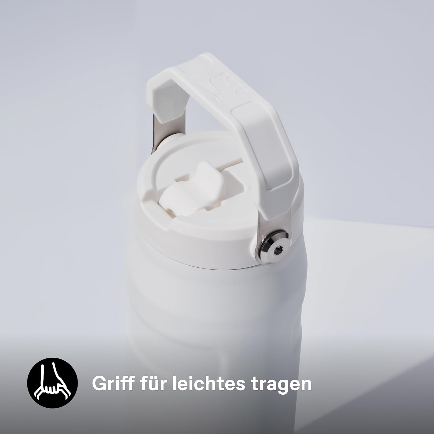 Detalle de Stanley 1913 Flip Straw Trinkflasche 1.06L – auslaufsicher, spülmaschinenfest und eisgekühlte Getränke bis zu 4 Tage