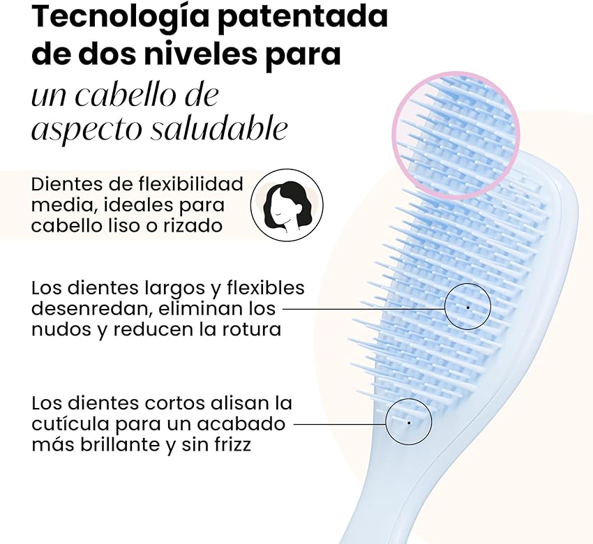 Detalle 2 de Tangle Teezer Mini Ultimate Detangler — Cepillo desenredante lavanda