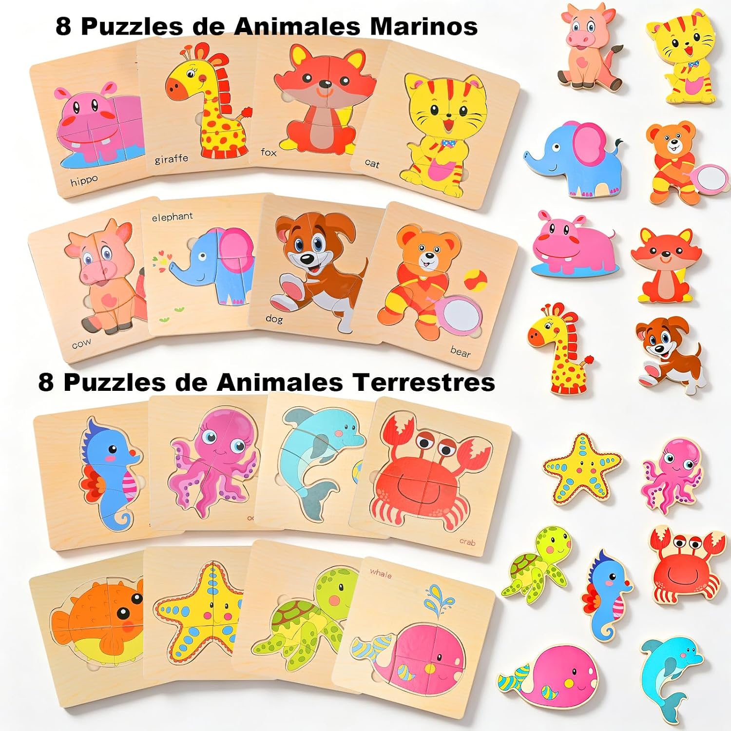 Thumbnail 1 de GOLDGE Puzzle 16 piezas para 1–5 años