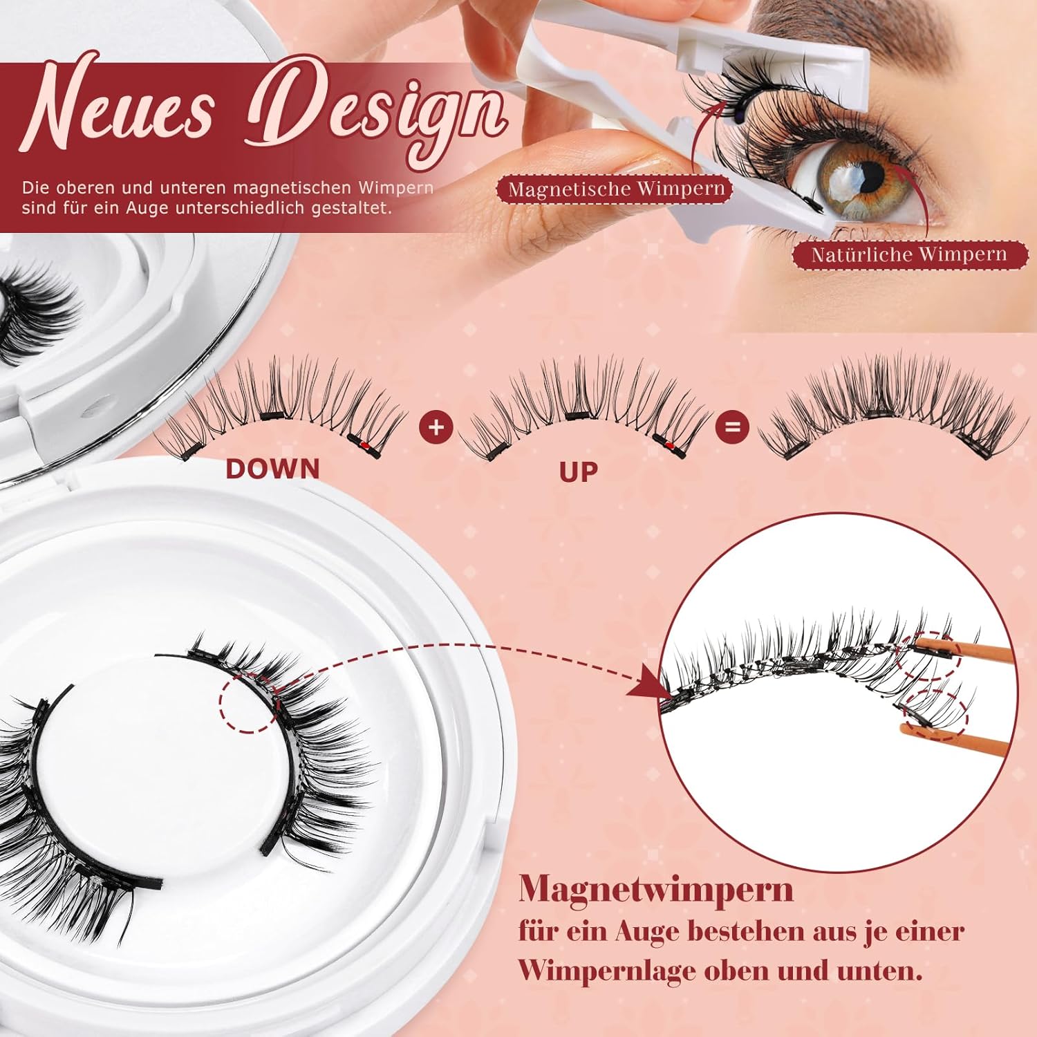 Thumbnail 5 de Higu clace magnetische Wimpern (ohne Eyeliner, Magnet Wimpern Set) inkl. Applikator