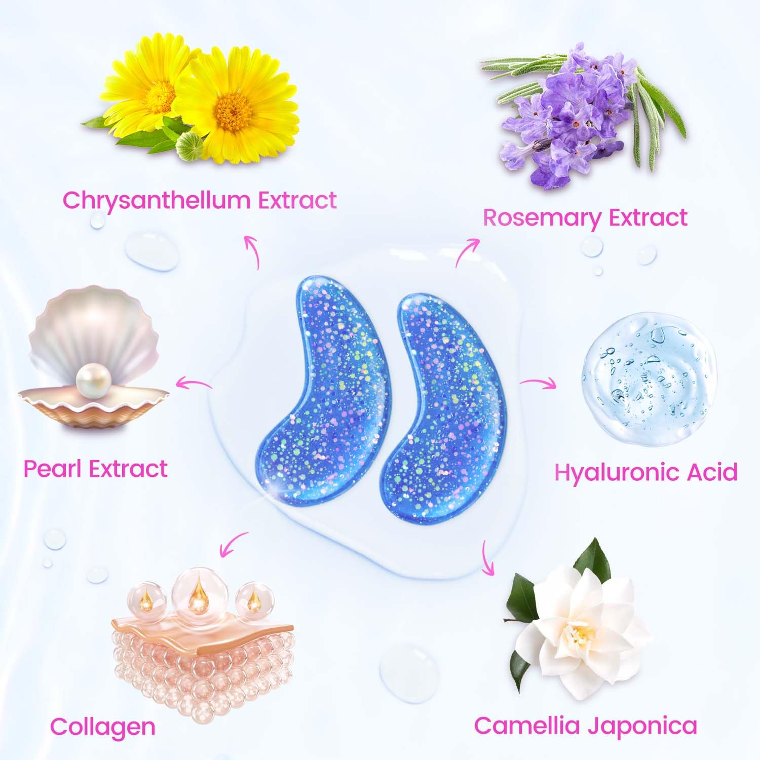 Thumbnail 2 de Onespring Under Eye Patches (24 Pairs): Refreshing Eye Masks for Wrinkles, Puffiness & Dark Circles