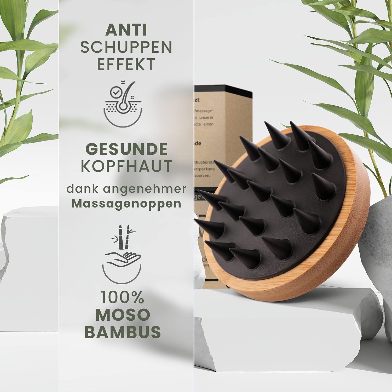 Detalle 2 de BAMBUA Kopfhaut Massagebürste
