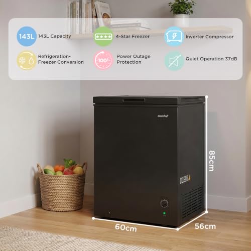 Detalle de COMFEE' chest freezer 143L
