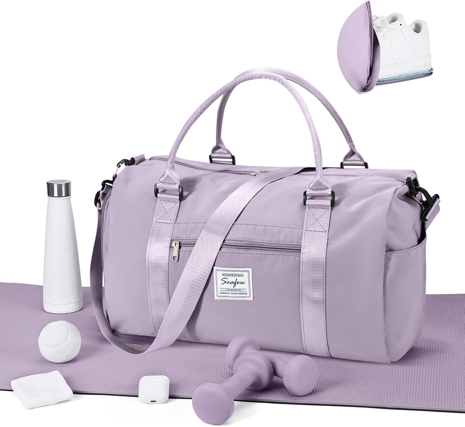 Detalle de WEPLAN Sports Gym Bag 46cm waterproof
