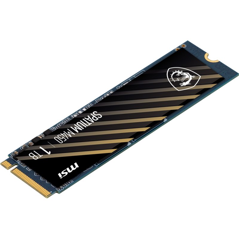 Detalle de MSI SPATIUM M450 1TB: SSD NVMe PCIe 4.0 para rendimiento equilibrado
