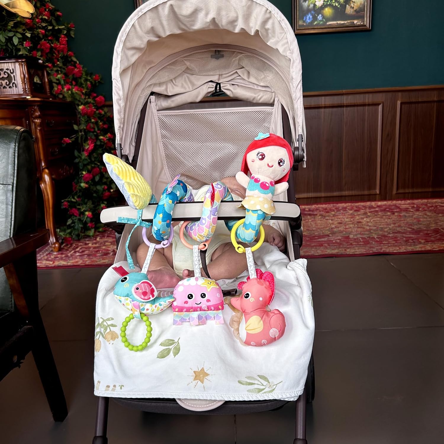 Thumbnail 4 de Gdbykds Spiral Pram Toys for Babies 0-6 Months — 4-in-1 Separable Activity Spiral Toy for Pram, Car Seat and Stroller