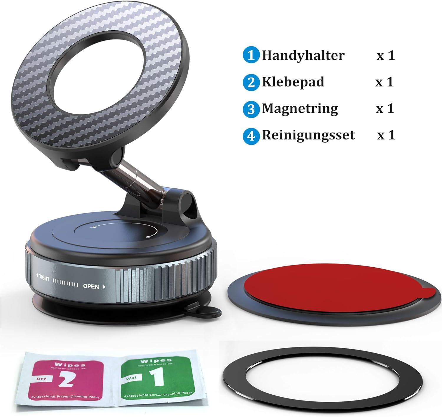 Thumbnail 6 de PlusAcc Vakuum Handyhalterung 2400gf