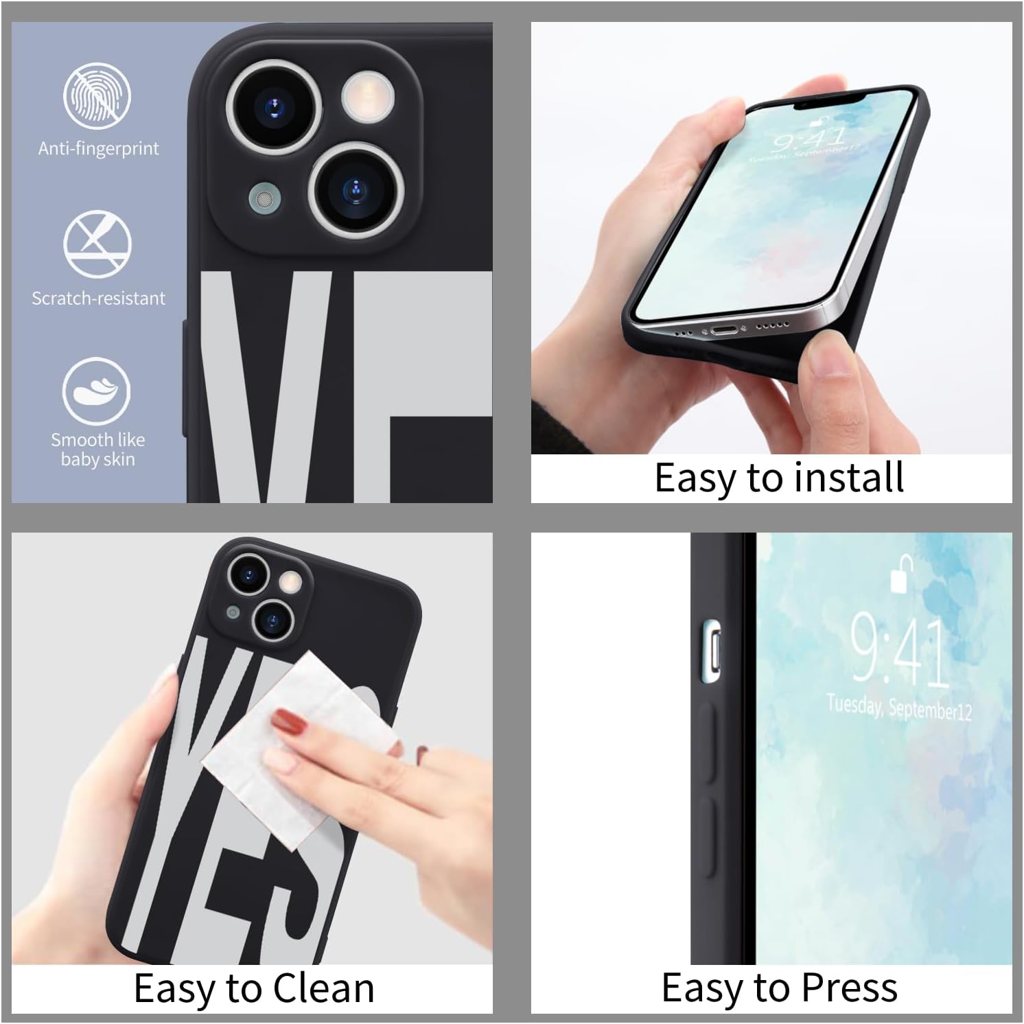 Detalle 2 de Wihytec JJ-BGJ-IP15PM-2024338 iPhone 15 Pro Max Case, Matte Silicone with YES Design