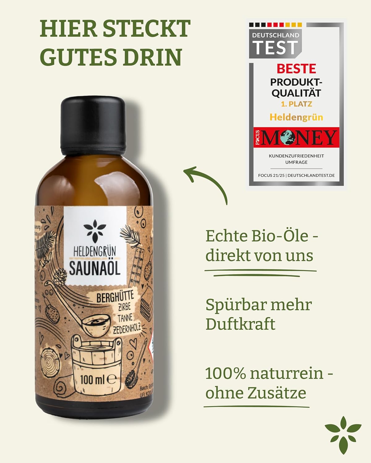 Thumbnail 6 de Heldengrün® BIO Saunaaufguss Set – 3er Duftmix mit ätherischen Bio-Ölen für bis zu 60 Anwendungen