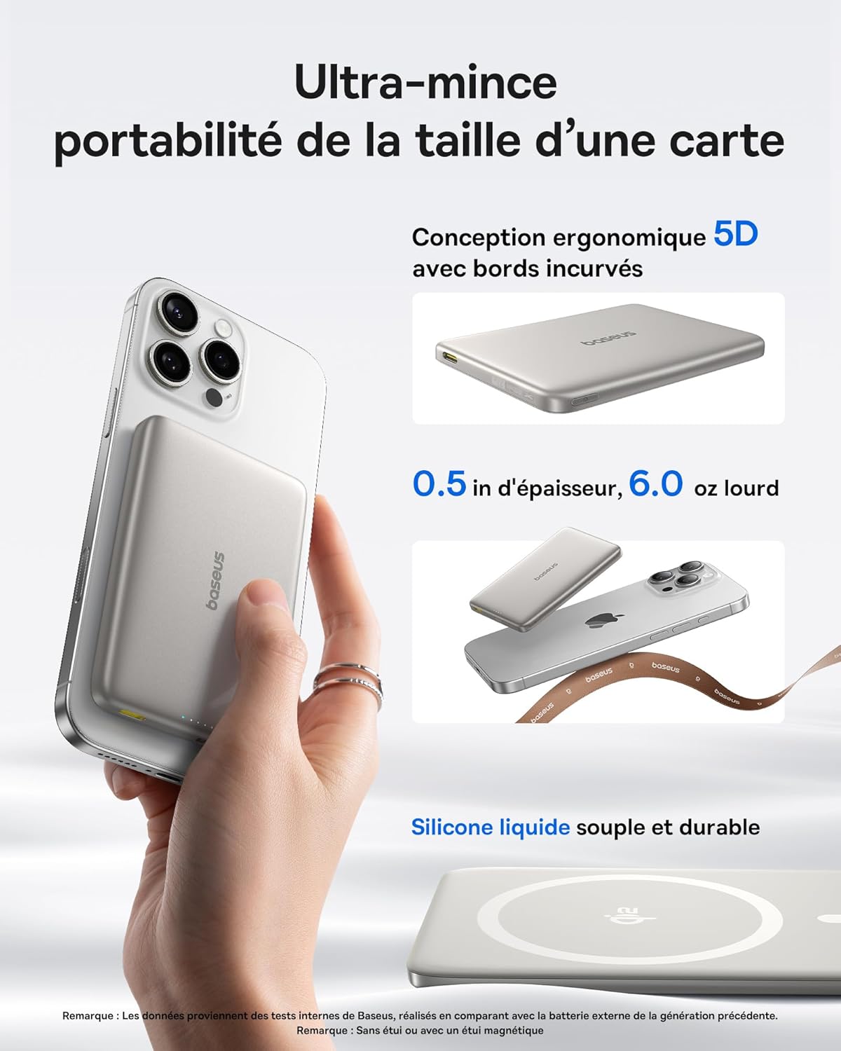 Thumbnail 1 de Baseus Picogo Powerbank 10000mAh Qi2 MagSafe – Ultra-fin, Charge rapide et Magnétique