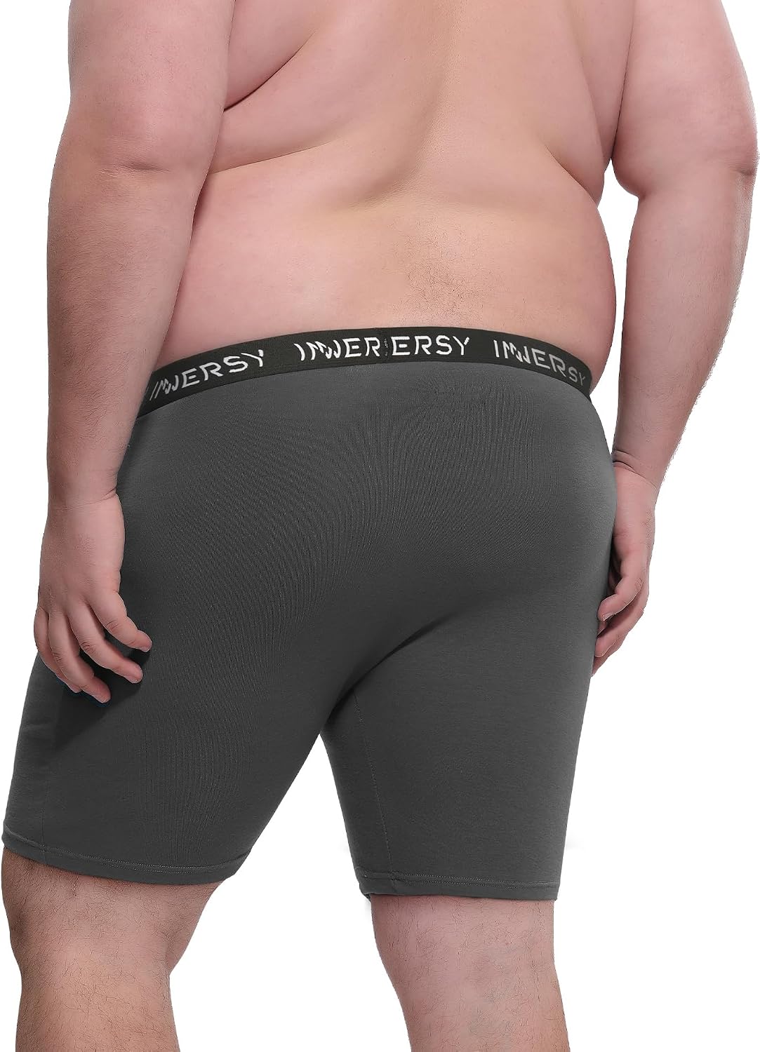 Thumbnail 3 de INNERSY Men's Big and Tall Boxer Briefs Cotton Moisture-Wicking 4-Pack