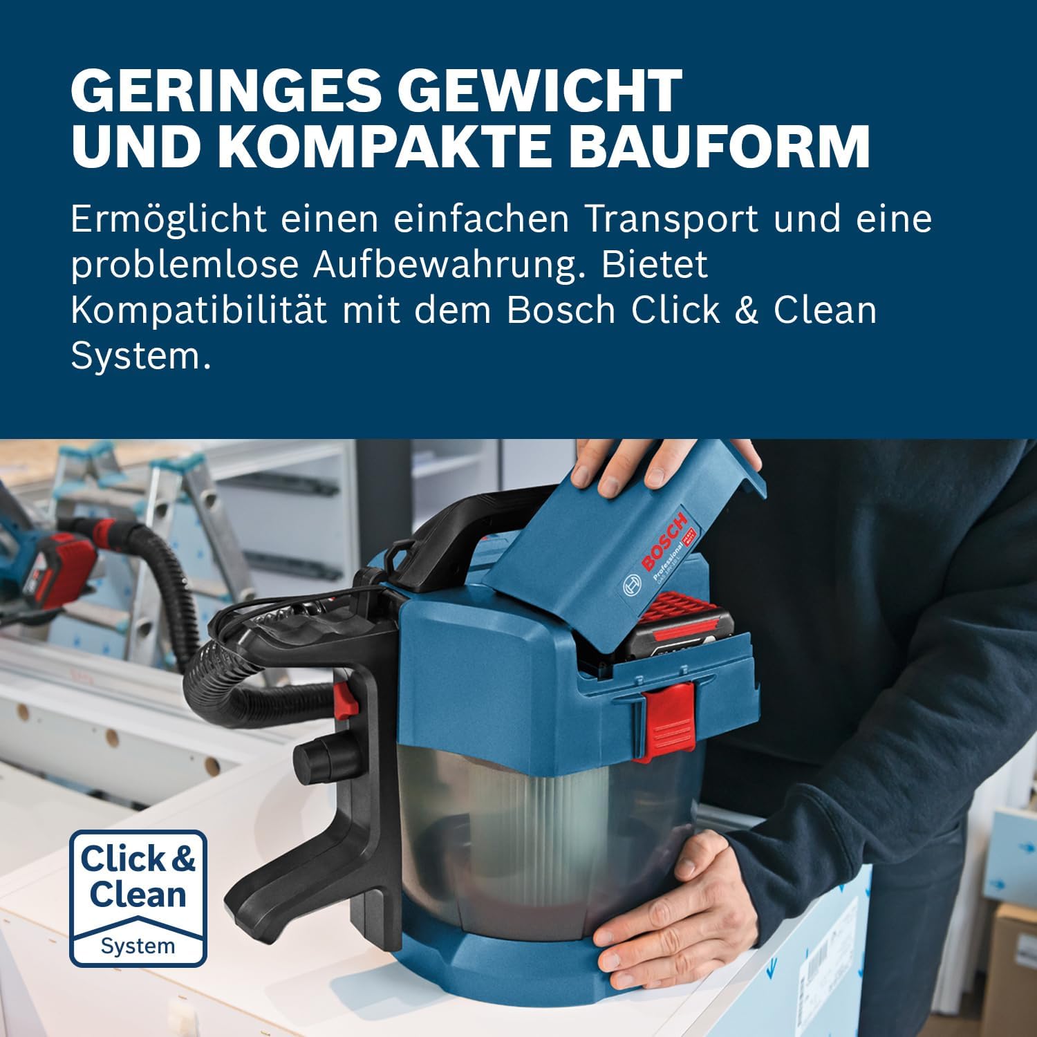 Thumbnail 3 de Bosch Professional 18V System Industriestaubsauger GAS 18V-10 L inkl. Zubehör (ohne Akku/Ladegerät)