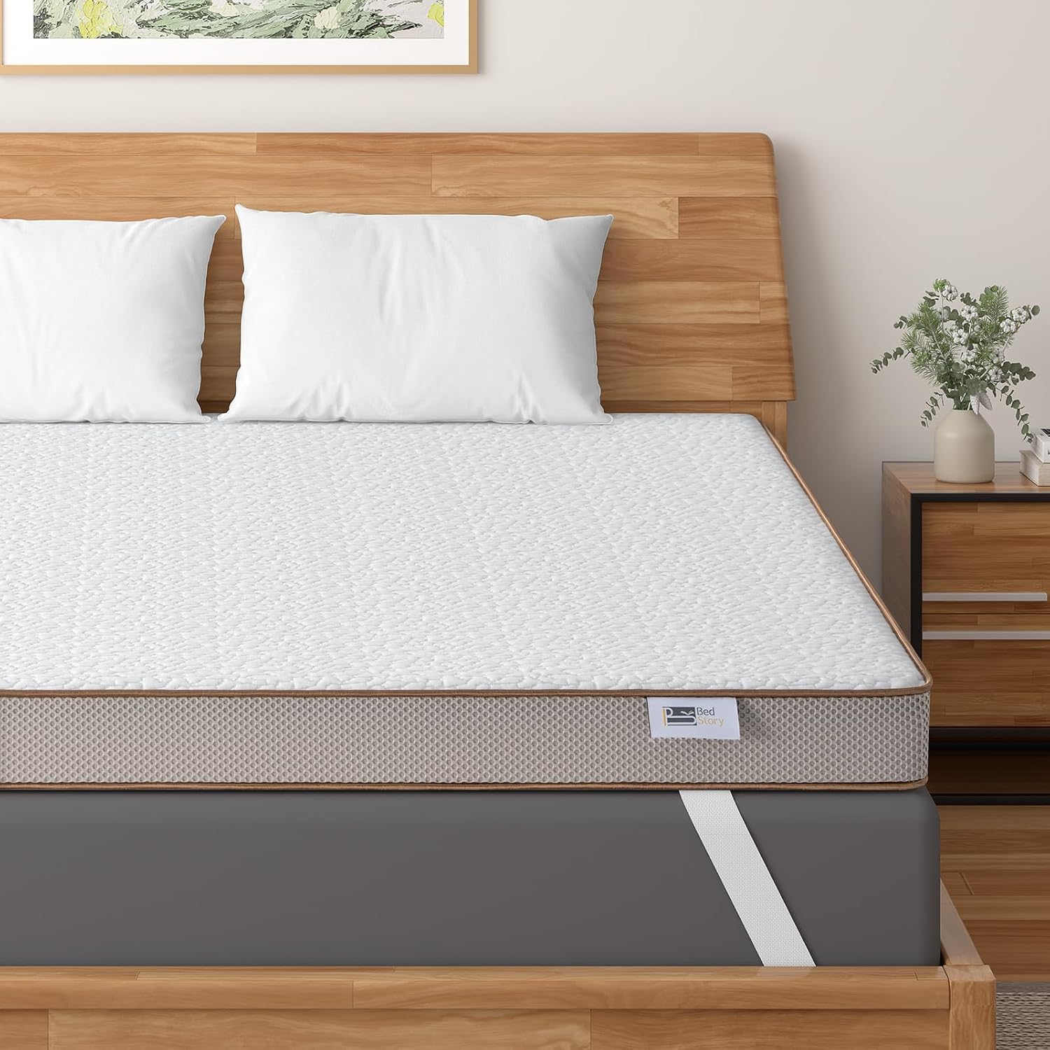 Detalle de BedStory Topper 180x200cm Matratzentopper