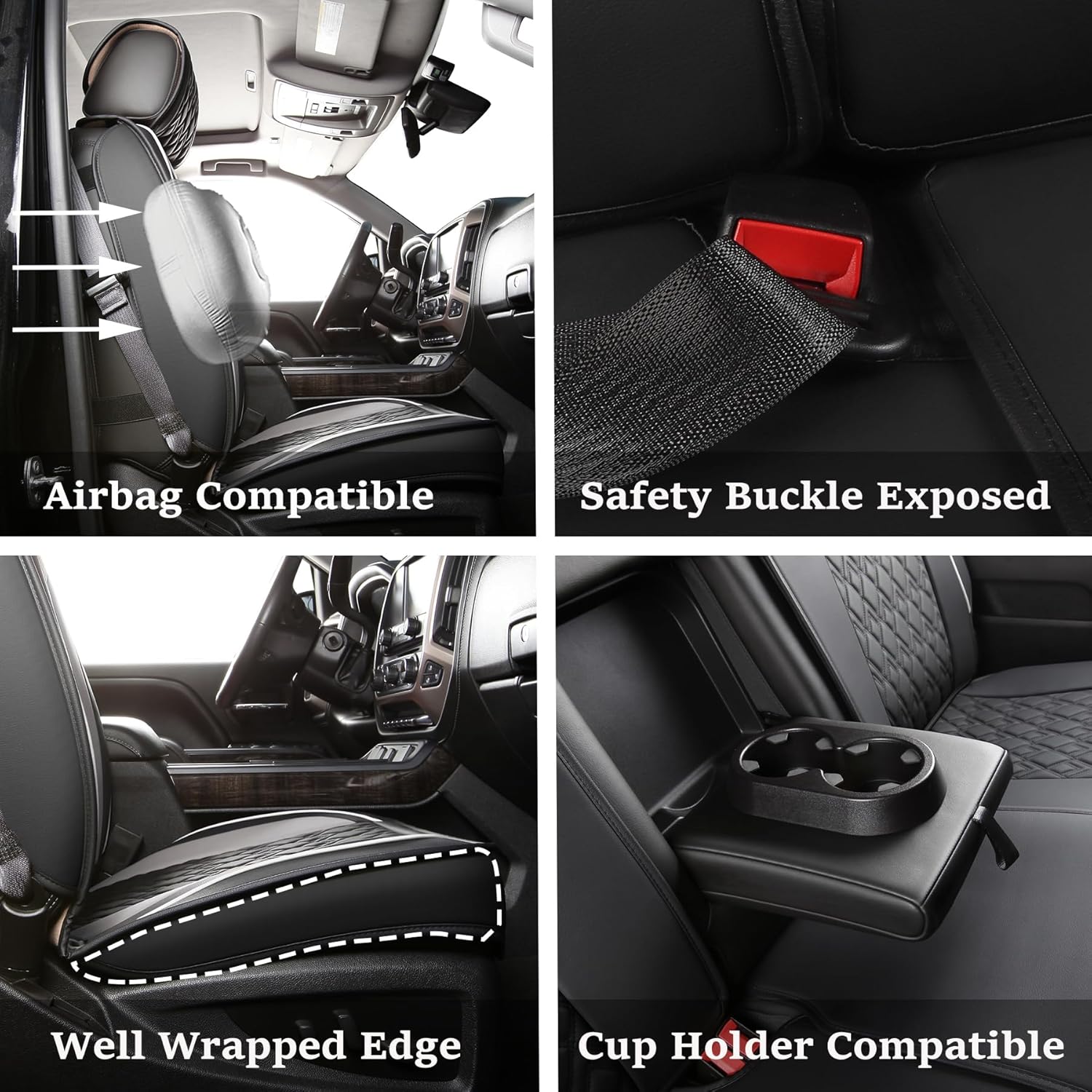 Thumbnail 1 de JOJOBAY Chevy Silverado Leather Seat Covers