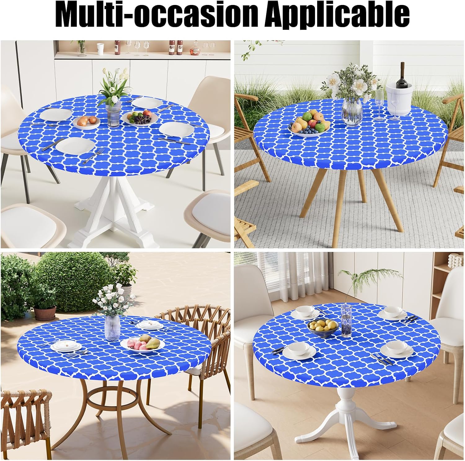 Thumbnail 6 de Smiry Round Fitted Tablecloth 36–44 Inches