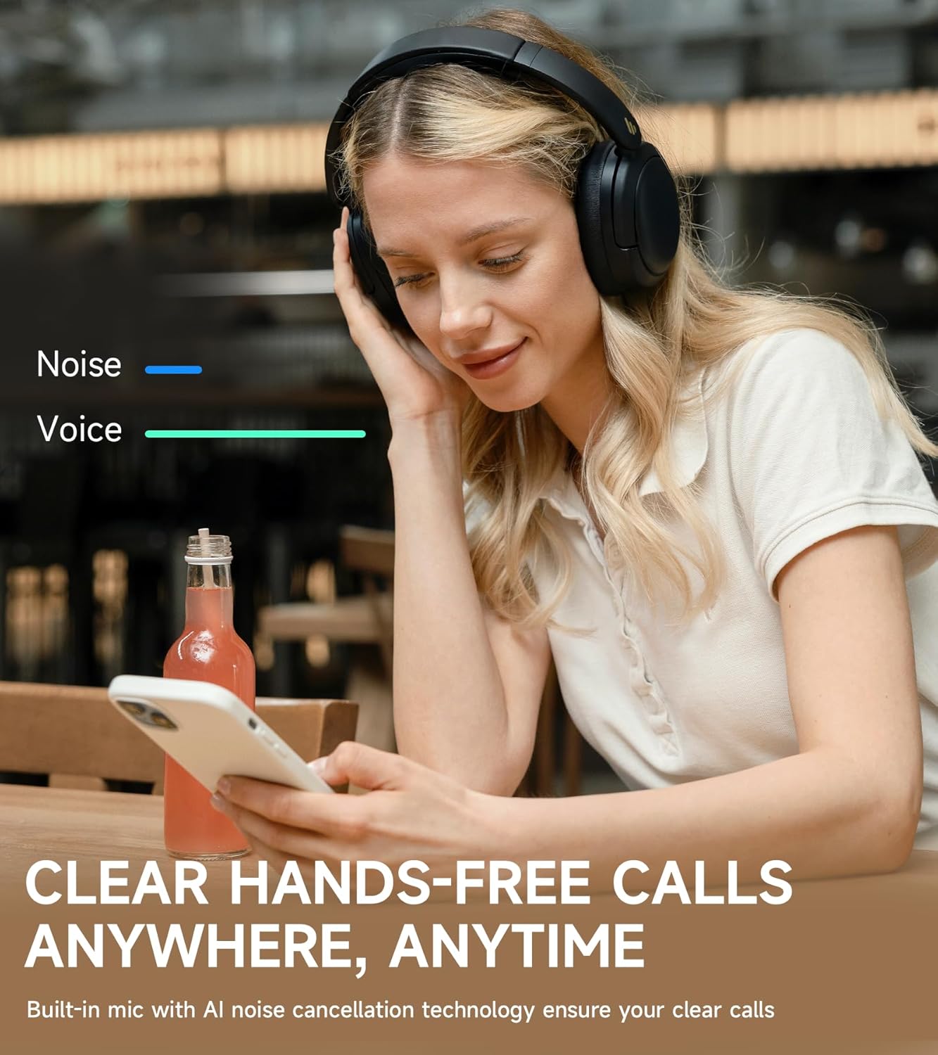 Thumbnail 3 de Edifier W800BT Pro: Hybrid ANC over‑ear headphones with Hi‑Res audio and long battery life