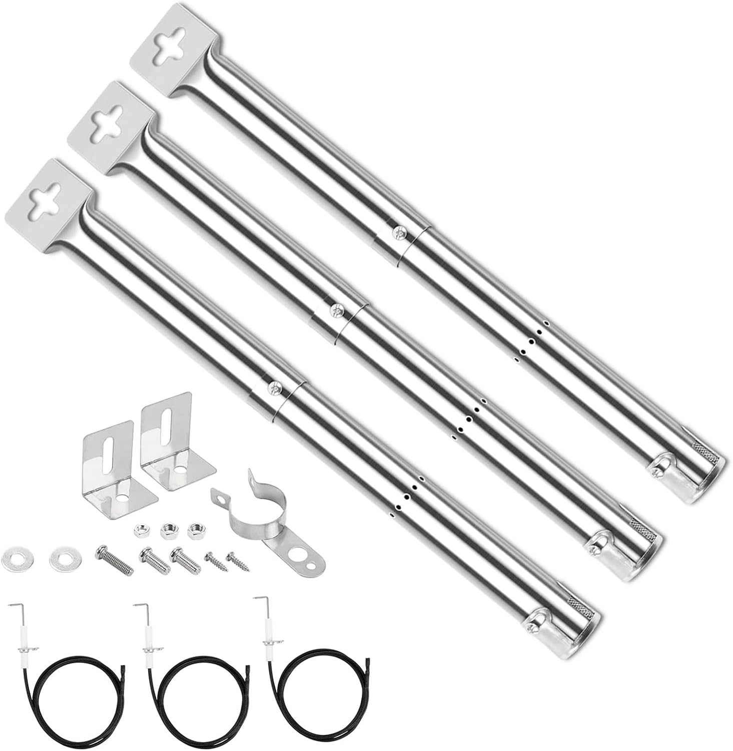 Detalle de Uniflasy Universal Gasgrill Brenner 31–45 cm – 4 Stück
