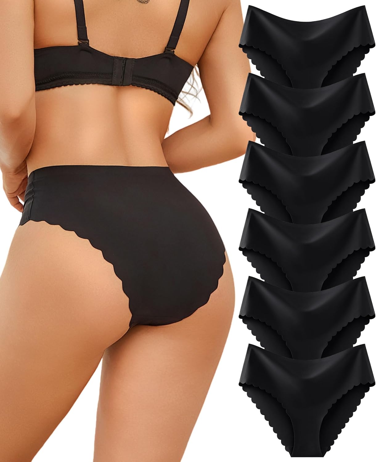 Thumbnail 6 de Sth Big Culotte sans Couture Femme Taille Haute – Lot multipack, parfaite invisibilité et confort