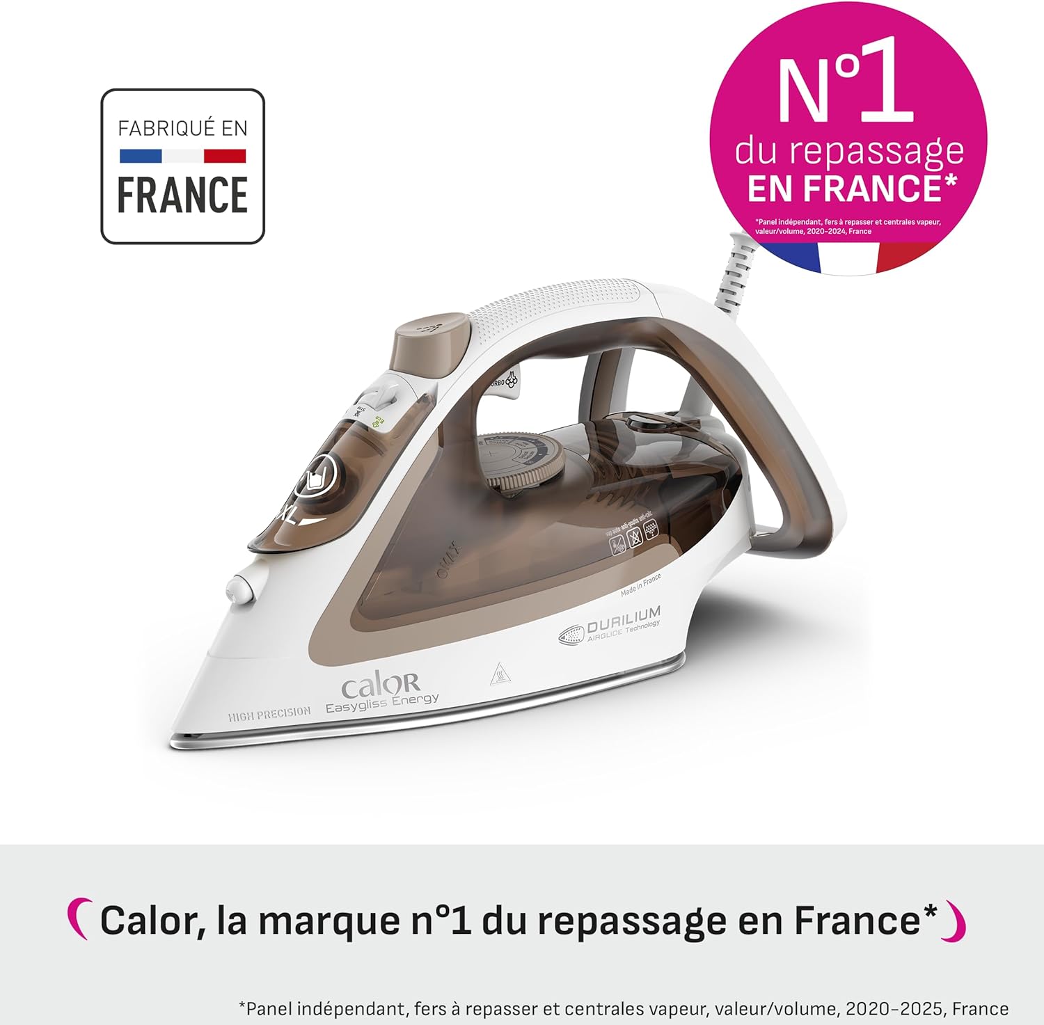 Detalle 2 de Calor Easygliss Eco fer à repasser 2800 W : débit vapeur 50 g/min et pressing 240 g/min