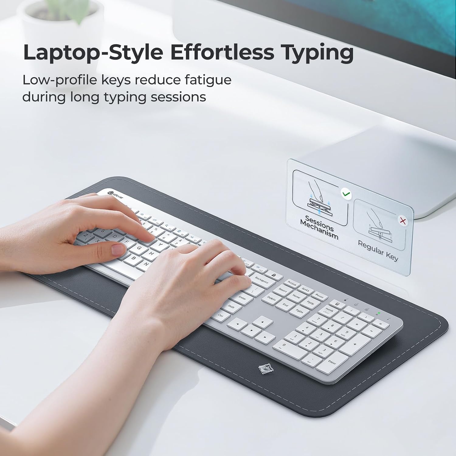 Thumbnail 3 de iClever Wireless Keyboard and Mouse Set 90h