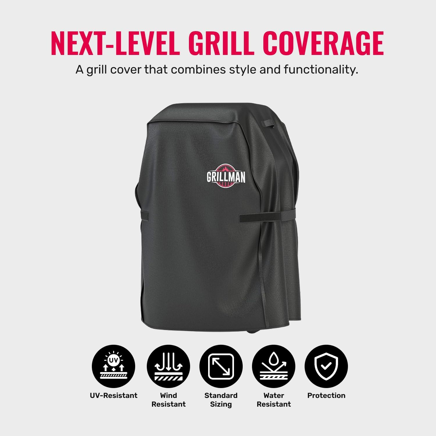 Detalle de Grillman Heavy Duty BBQ Cover – 147 x 61 x 122 cm