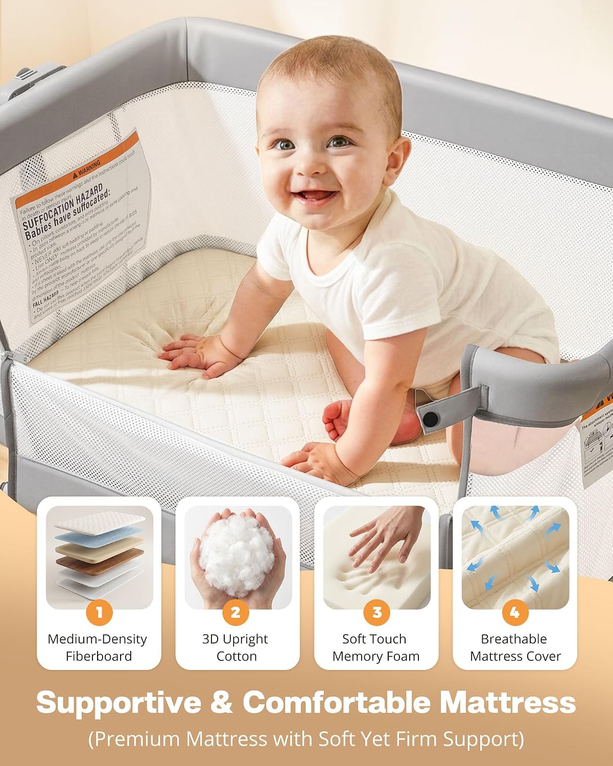 Detalle de Baby Bassinet 3-in-1