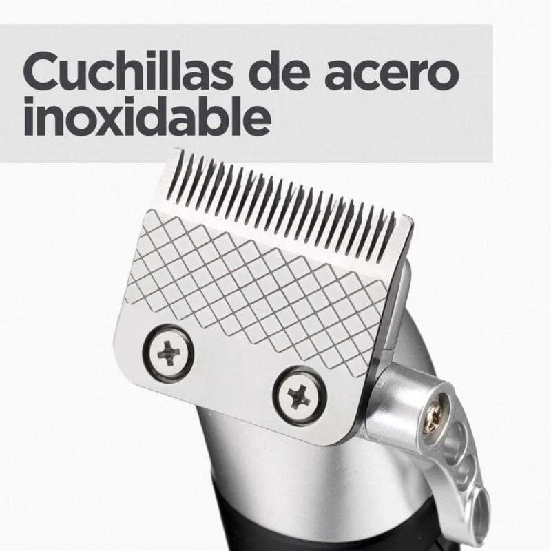 Detalle de BaByliss E812E: cortapelos inalámbrico con 8 guías y batería de litio