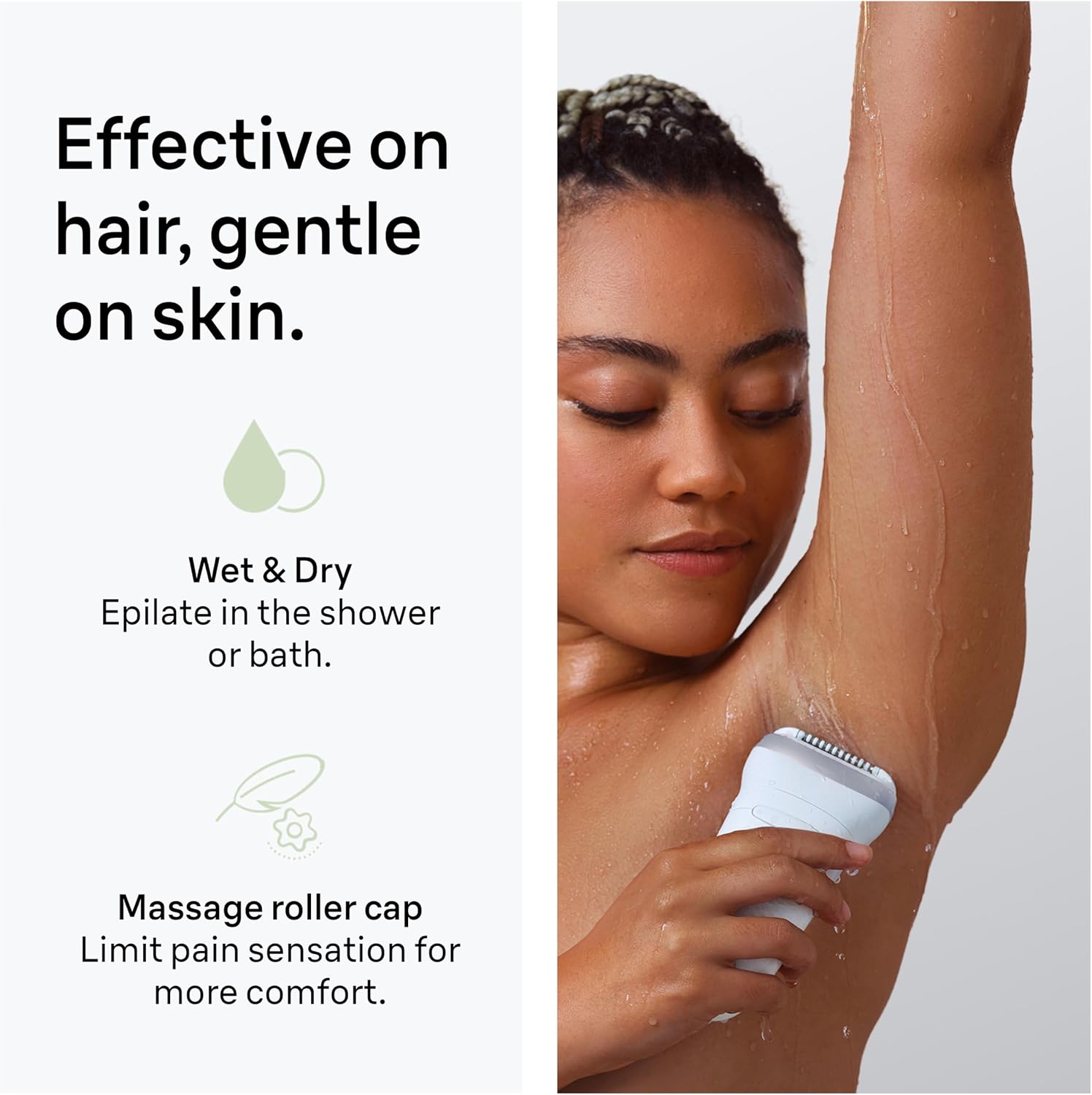 Thumbnail 3 de Braun Silk·épil 7 (7-011) Epilator with Wide Head – Wet & Dry, Silver