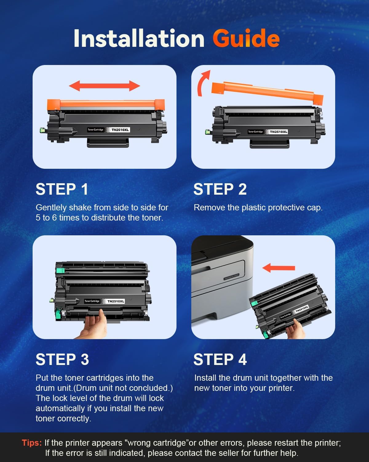 Thumbnail 5 de Skydo TN2510XL – 2x cartucce toner nero compatibili per Brother TN2510XL e stampanti HL/DCP/MFC della serie