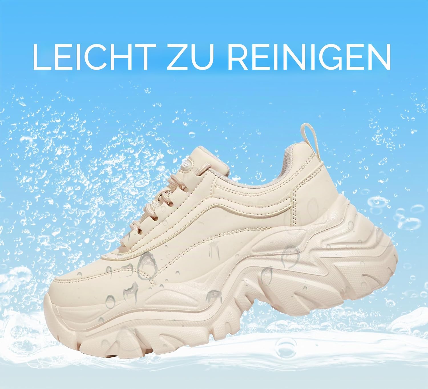 Thumbnail 2 de LUCKY STEP Chunky Turnschuhe für Damen – Plateau-Sneaker mit Memory-Schaum-Einlage