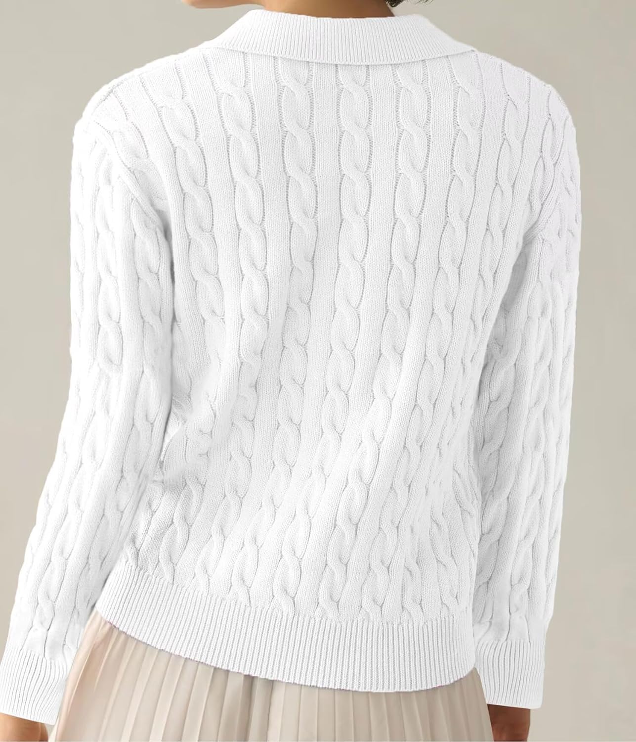 Thumbnail 1 de LACOZY Women's Fall Cable Knit V-Neck Pullover