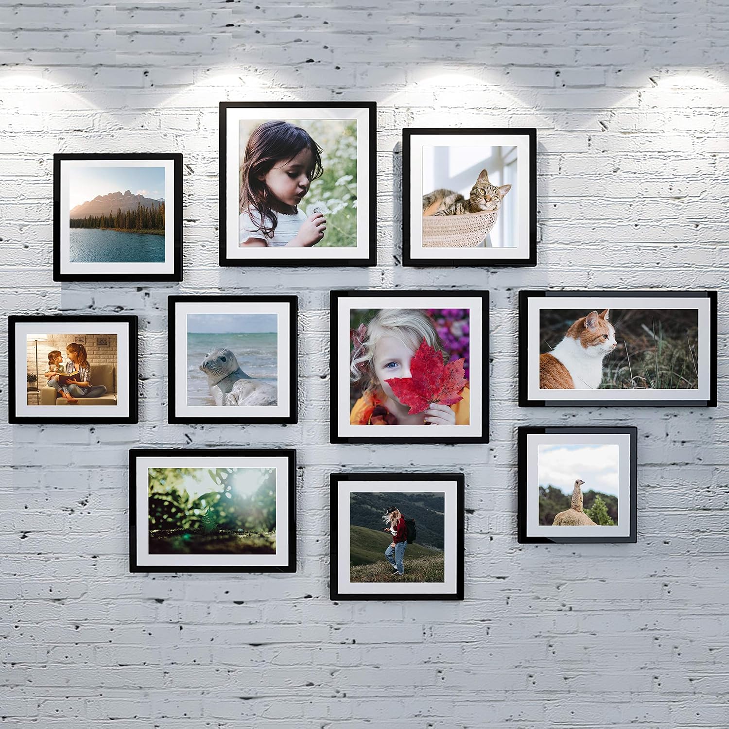 Thumbnail 6 de upsimples XUP01019 8x12 Picture Frame Set of 5, Black Plastic
