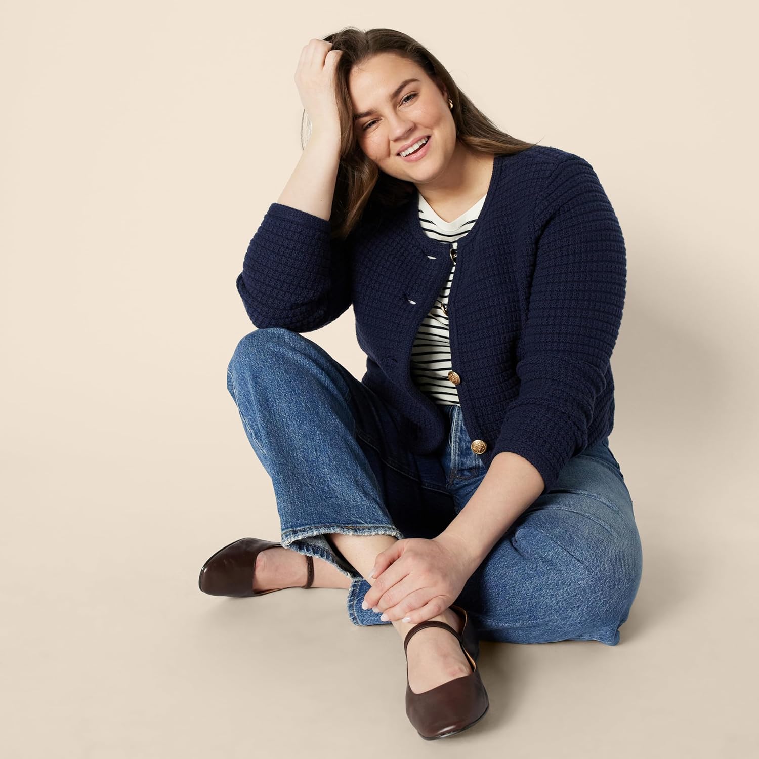 Thumbnail 6 de Amazon Essentials Damen Mittelschwerer Strickpullover mit normaler Passform